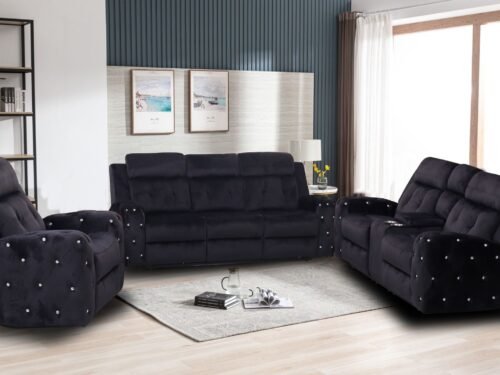 WALTER BLACK RECLINER 3 PC