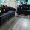 HVSL2025 Black Velvet  Living Room 2pc