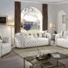 HVSL2025 Cream  Velvet  Living Room 2pc