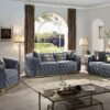 HVSL2025 Grey Velvet  Living Room 2pc