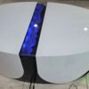 CT0312 F KRISTY COLLECTION COFFEE TABLE WHITE GLASS BLUETOOTH 3D