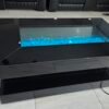 CT 0312F kristy Collection Black coffee table glass W \ Bluetooth Speaker