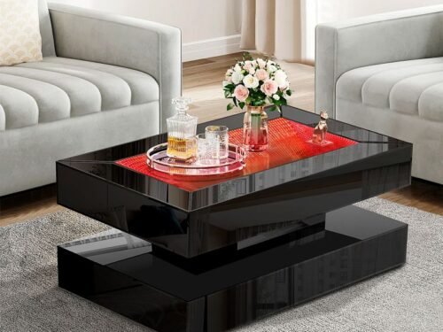 IMG-20251229-WA0006 CT 0312F kristy Collection Black coffee table glass W \ Bluetooth Speaker